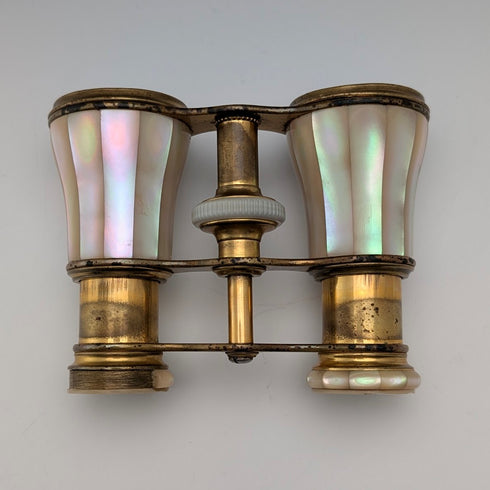 French antique mother-of-pearl opera glasses and binoculars LEMAIRE